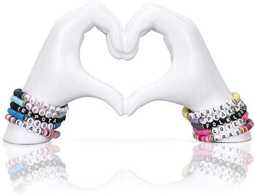 Hand Heart Decorative Statue, White Heart Decoration, Modern Art Home Decoration for Room Coffee Table Office Shelf on Entryway Entrance Tabletop Decoration and Ornament. by DOVDOVHomeDecoration
