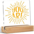 Inspirational Acrylic Sign Decor Motivational Quote Home Office Table Decor by Unknown