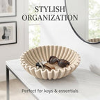 OAKOA Large Decorative Bowl for Home Decor - Key Bowl for Entryway Table - Image 6