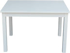 HomeStock Asian Aesthetics Table, Java Finish, Solid Hardwood, Ready to Assemble - Image 2