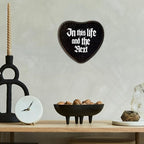 Gothic Wall Decor - In This Life And The Next Black Heart Wooden Hanging Sign -Halloween Wall Art Decor For Home Living Room Bathroom, Birthday Housewarming Graduation Gift For Women Men-A01 - Image 4