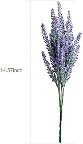 Artificial Lavender Flowers Bouquet in Purple, Fake Plant for Home Decor, Wedding, Garden, Office, Patio Decoration, Party Arrangement, Outdoor, Indoor, 4 pcs - Image 6