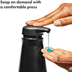 OXO Good Grips Stainless Steel Easy Press Soap Dispenser - Matte Black - Image 2