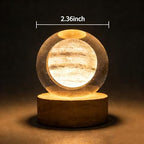 3D Jupiter Crystal Ball 2.4in Universe Gifts for Space Lovers - Image 2