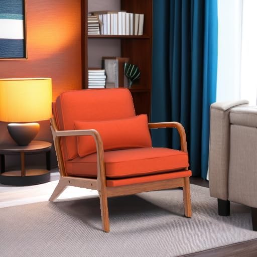 Karl home Accent Chair Mid-Century Modern Chair - Image 6