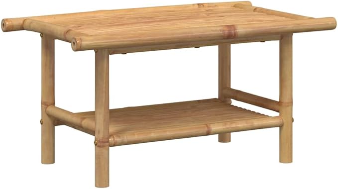Modern Bamboo Coffee Table - Image 6