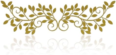 ESTART 2 Pcs Metal Tree Leaf Wall Art Vine Branch Decor, Gold by ESTART