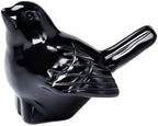 Black Obsidian Crystal Bird Figurine, Bird & Animal Home Decor by WUYOUSHI