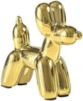 Notakia Gold Balloon Dog Figurine Ceramic Statue Modern Home Decor Accent by Notakia