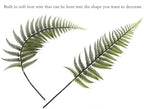 Artificial Fern Leaves Stems, Fake Ferns Leaf Plants Plastic Foliage Shrubs Bushes Plant Faux Greenery Stem for Home Garden Outdoor Indoor Wedding Bouquets DIY Décor Flowers Wreath Decoration 10 Pack - Image 5