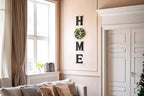 Mkono Home Sign Wall Decor, Farmhouse Wood Letters Eucalyptus for O, Black - Image 3