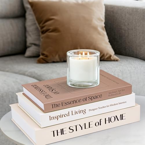 XKDOUS 3 Pack Decorative Books for Home Decor Coffee Table Faux Book Boxes - Image 7