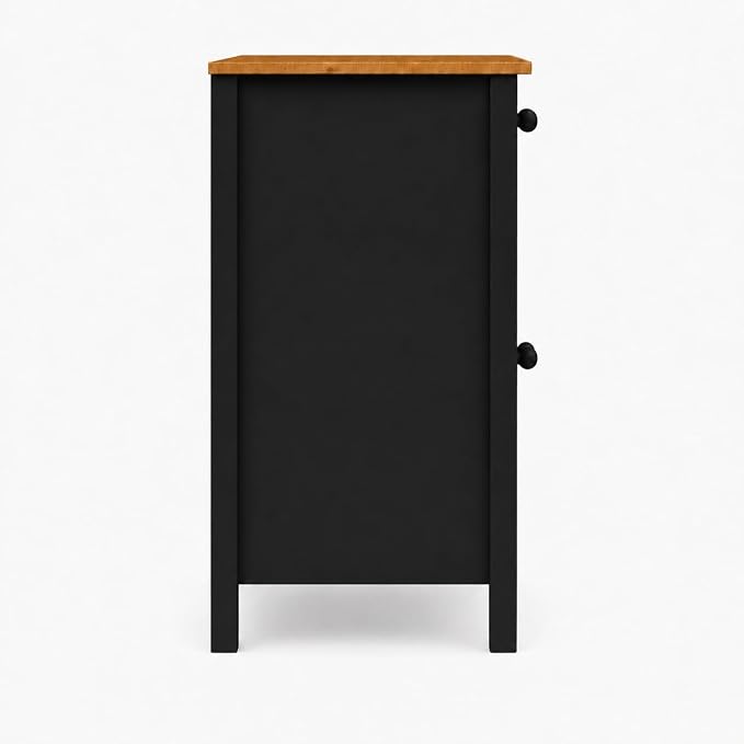 From the Tree Furniture 44" Wide Black & Pine Top Solid Pine Shaker Sideboard - Image 7