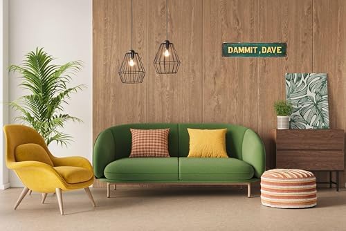 Vintage Tin Dammit,Dave Sign Retro Metal Sign for Outdoor indoor Decoration - Outdoor indoor Funny Wall Art Plaque 4x16 Inch - Image 4
