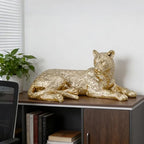 Guichifun Leopard Statue Home Decor Accents, Champagne Gold - Image 6