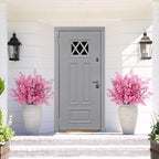 8Pcs Artificial Babys Breath Flowers Real Touch Pink Fake Flower Decoration - Image 3