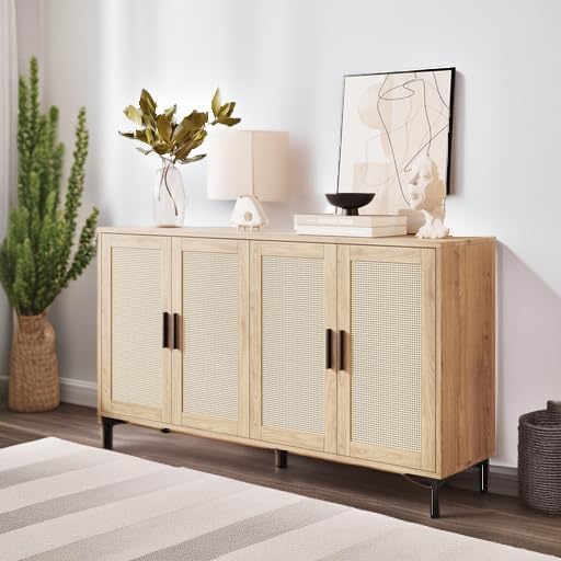 JASIWAY Buffet Cabinet with Storage, Modern Coffee Bar Cabinet Console Table - Image 2
