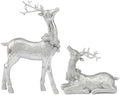 DN DECONATION Christmas Reindeer Figurines, Winter Deer Small Statues Decor by DNDECONATION
