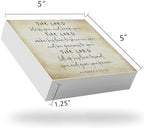 Inspirational Bible Verse The Lord Bless You and Keep You Wooden Box Sign Numbers 6:24-26 Scripture Desk Decor Rustic Scripture Wood Block Plaque Box Sign for Home Office Shelf Table Decoration - Image 7
