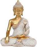 Gold Buddha Statue 10.2'' - Large Indoor Buddha for Home Decor, Zen, Living Room & Meditation by SUOEDD