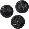 Creative Scents Black Marble Look SMALL 2.75” Decorative Balls for Bowls – Set of 3 Decorative Orbs Spheres for Coffee Table Centerpiece, Dining Table, Living Room - Modern Bowl Fillers for Home Décor by CreativeScents