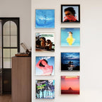 Laurensory Vinyl Record Wall Mount Shelves, 12 inch Vinyl Holder, 8 Pack - Image 4