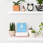 Beach Bathroom Decor Starfish Decor Stay Salty Beach Theme Summer Decorations Wooden Box Sign for Home Office Farmhouse Table Shelf - Image 4