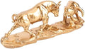 Wall Street Bull Statue, Bull Market and Bear Market Statue, Stock Market Sculpture, Mens Desk decor Day Trading Accessorie, for Office, Desktop, Bookshelf, Study, Home Decor, Financial Advisor Gift by ZHANYUN