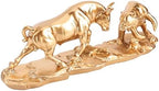 Wall Street Bull Statue, Bull Market and Bear Market Statue, Stock Market Sculpture, Mens Desk decor Day Trading Accessorie, for Office, Desktop, Bookshelf, Study, Home Decor, Financial Advisor Gift by ZHANYUN