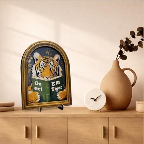 3D Motivational Tiger Table Decor Sign Vintage Wall Art 8x10 Inch - Image 6