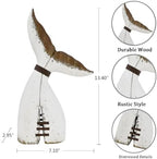 Rustic Wood Whale Tail Decor Nautical Tabletop Decor Beach Coastal Themed - Image 3