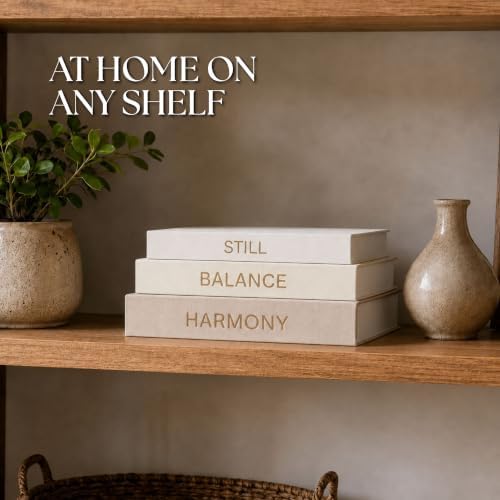 JC Classics Decorative Books for Home Decor, Faux Coffee Table Books - Image 4