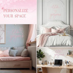 Hicarer Metal Hello Gorgeous Wall Art Minimalist Wall Decor, Light Pink - Image 6