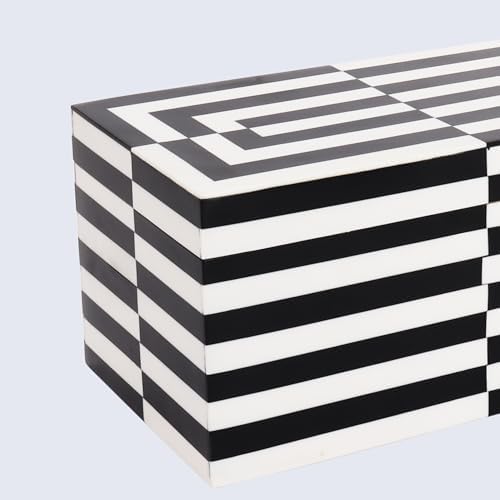 Handicrafts Home Decorative Organizer Box 10x5 – Large Keepsake Box with Lid, Modern Decorative Storage Box, Bohemian Coffee Table Décor, Jewelry & Memory Box, Decorative Accent Box for Home Décor - Image 5