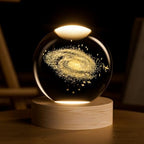 Galaxy Crystal Ball 2.4 inch Universe Gifts for Men Space Lovers by COQIRAUSEN