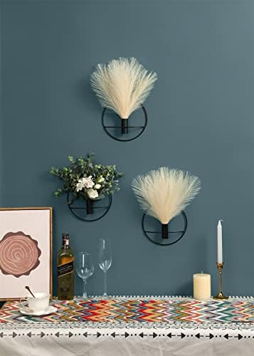 Pretty Jolly Boho Pampas Wall Decor Black Metal Wall-Mounted Art - Image 4