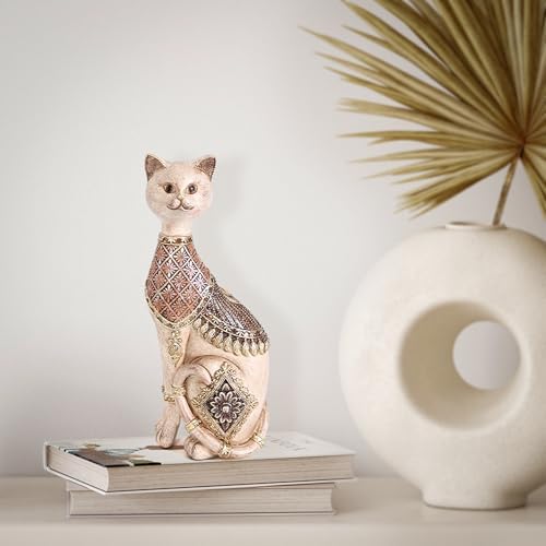 Cat Figurines Home Decor,Boho Cat Decor for Shelf,Birthday Gifts for Women - Image 5