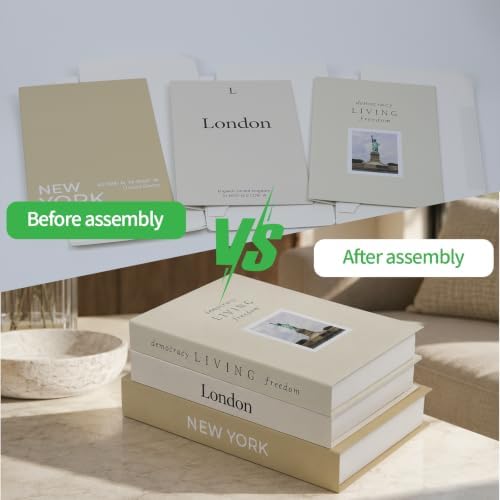 3 PCS Faux Decorative Books for Home Decor-Coffee Table Books Decor-Aesthetic Fake/Faux Books (NEW YORK London Living) - Image 7
