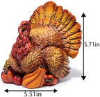 Hodao Thanksgiving Turkey Decoration,Fall Harvest Tabletop Centerpiece - Image 2