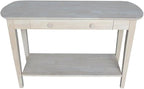 International Concepts Phillips Oval Sofa Table, Unfinished - Image 10