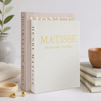 Decorative Books Set of 2, Linen Faux Coffee Table Books - Image 3