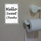 Funny Bathroom Decor Wall Art Funny Cute Hello Sweet Cheeks Tin Sign Rustic Farmhouse Bathroom Decoration Restroom Toilet Decor And Accessories Home Sweet Home Wall Art 8x12 Inch - Image 7