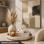SENEA KAY Modern Abstract Statue with Removable Faux Succulents Plants – Figurine Home Decor Accents, Coffee Table Shelf Styling. Collectible Art Luxury Gift Items Woman Thinker Sculpture (Ivory) - Image 6