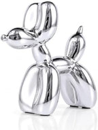 Silver Balloon Dog - Animal & Modern Sculpture Decor for Bedroom, Office & Preppy Room by XIAOMAGG