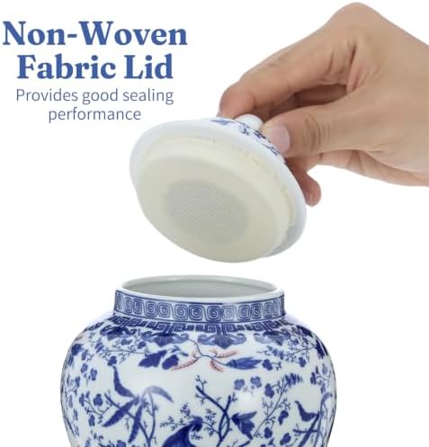 7.87 inch Small Chinoiserie Ginger Jar, Decorative Ceramic jar - Image 4