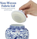 7.87 inch Small Chinoiserie Ginger Jar, Decorative Ceramic jar - Image 4