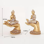Buddha Statue for Home Decor Gold 8.7"- Buddha Statues for Zen Decor - Buddha Statue Large for Spiritual-Buddha Decor for Living Room-Buda–Indoor Buddha Gift for Relaxation, Meditation or Shrine - Image 2