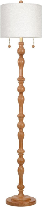 65.5" Natural Real Wood Floor Lamp - Image 7