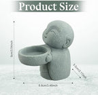 Landical Buddha Sandstone Statues Zen Monk Sculptures,Jizo Monk - Image 2