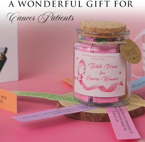 Bible Verse Jar for Cancer Warrior, 92 Scripture Cards for Daily Hope, Strength & Prayer, Christian Cancer Gifts for Women Men, Faith Encouragement Gift for Cancer Patient Survivor - Image 5